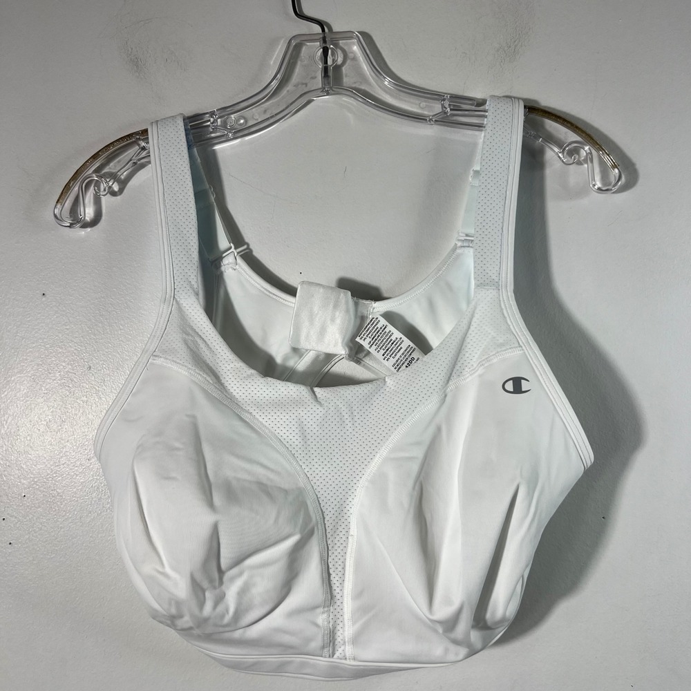 Womens‎ Champion Spot Comfort Full Support Bra White 42DD NWT